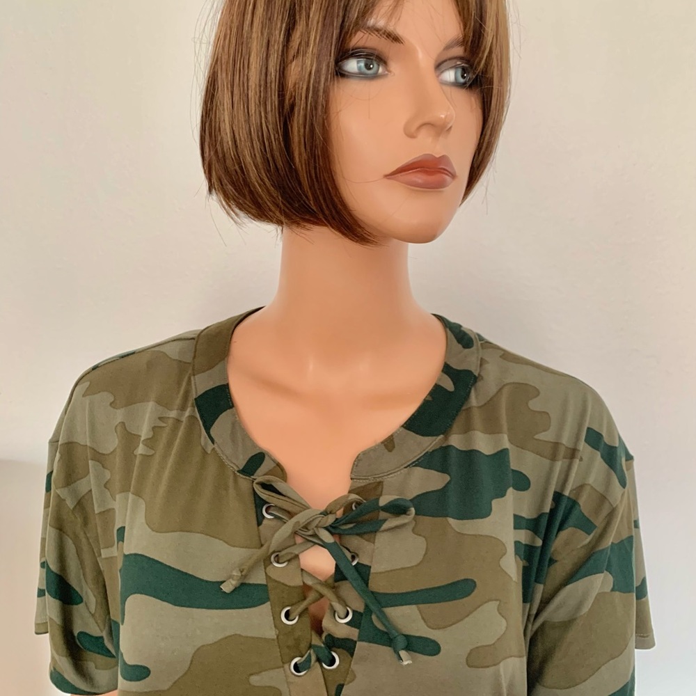 Joe Boxer Plus Size 2x Tunic Army Camouflage Hip - image 3